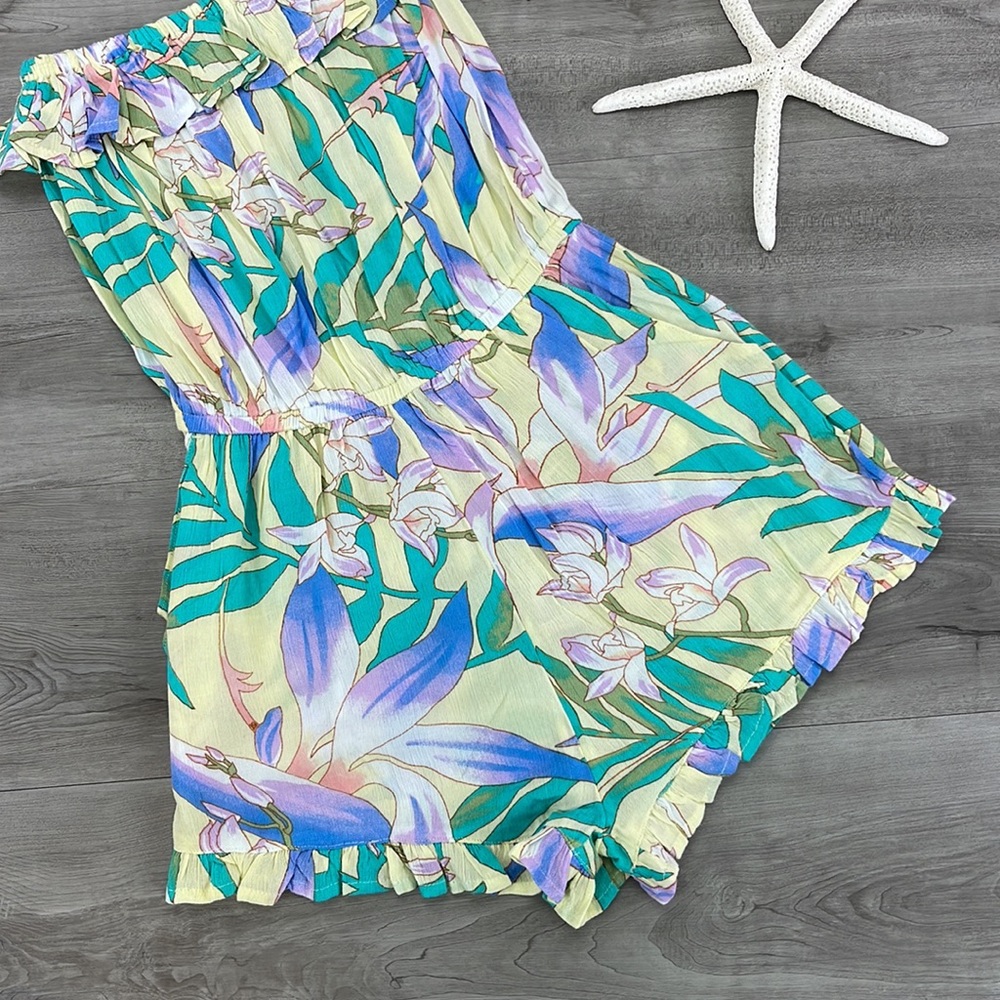 🔆BILLABONG🔆 POCKET FLOWER ROMPER COVER UP - Picture 7 of 12